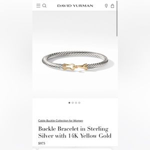 David Yurman buckle bracelet